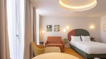 Superior Studio | Premium bedding, in-room safe, laptop workspace, iron/ironing board