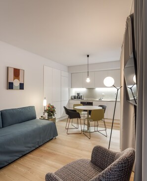 Apartment, 1 Schlafzimmer | Wohnzimmer | Flachbildfernseher