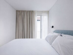 Appartamento Deluxe, 1 camera da letto | Biancheria da letto di alta qualità, una cassaforte in camera