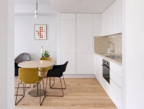 1 Bedroom Apartment | Private kitchen | Mini-fridge, oven, stovetop, dishwasher
