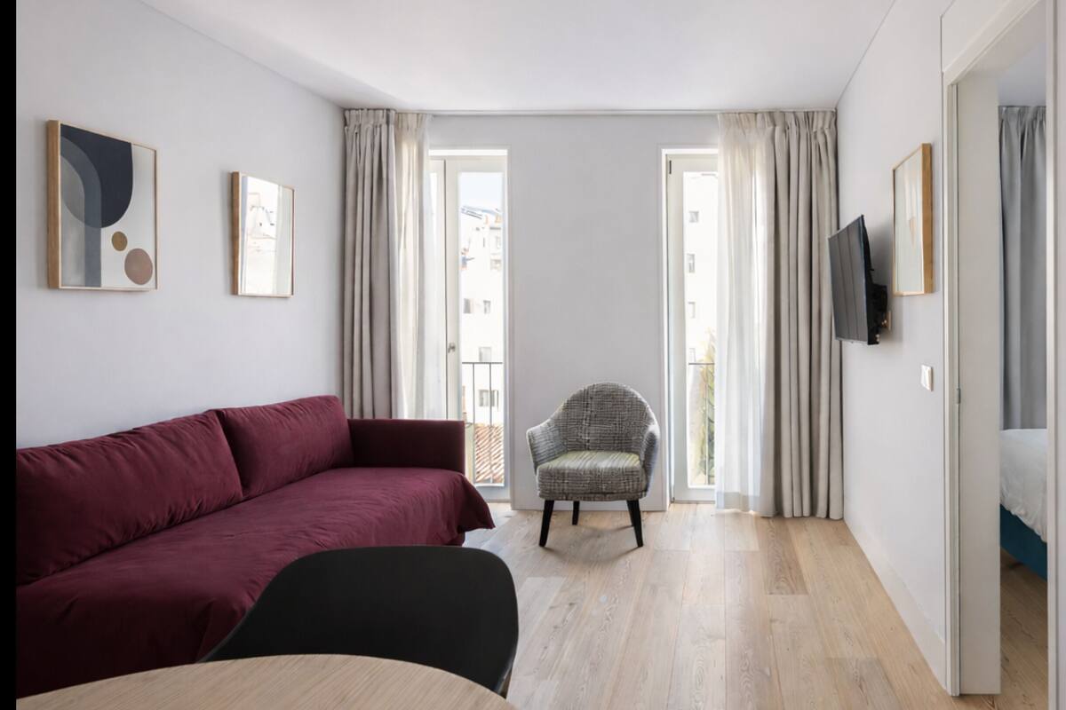 Appartement, 1 chambre | Coffre-fort, fer et planche à repasser, lit de bébé (supplément)