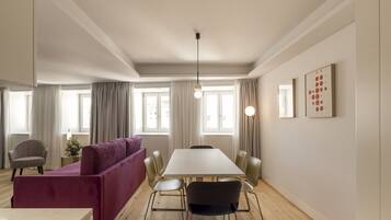 Duplex, 2 Bedrooms | Living room | Flat-screen TV