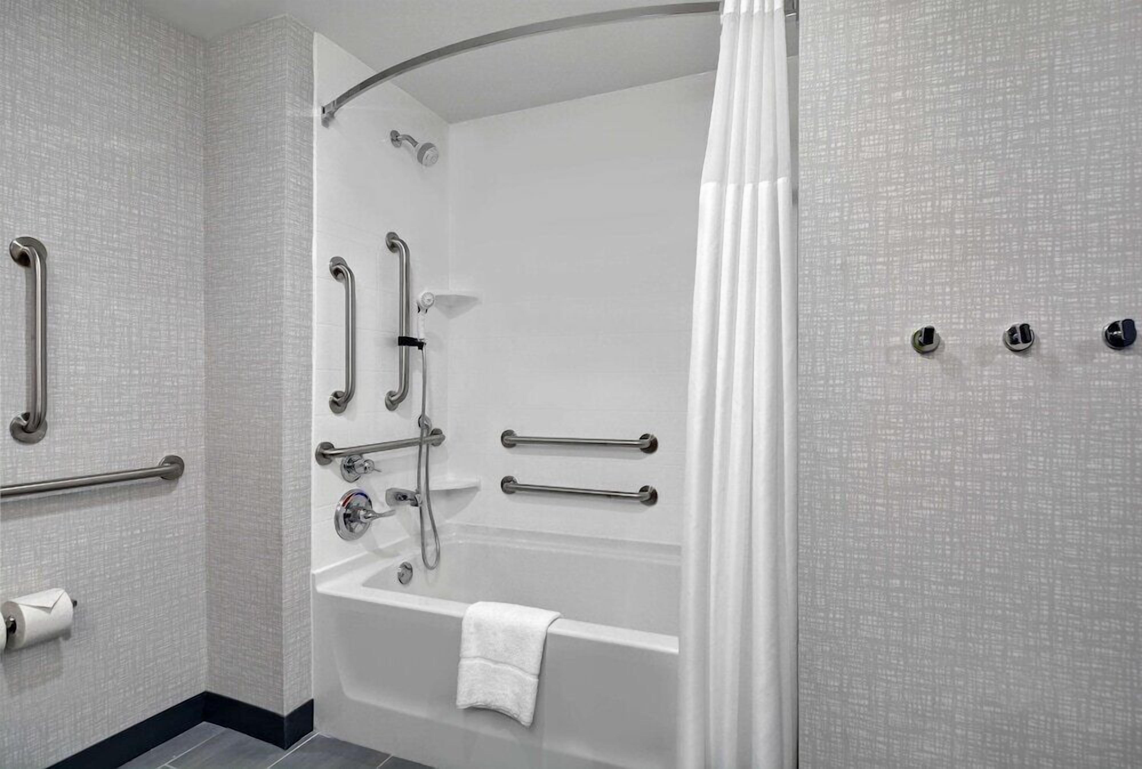Bathroom | Hair dryer, towels
