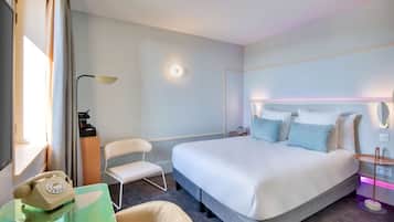 Premium bedding, pillow-top beds, free minibar, in-room safe