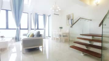 Elysia Three Bed Room Duplex | Living room | Flat-screen TV