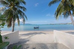 Beach nearby, white sand
