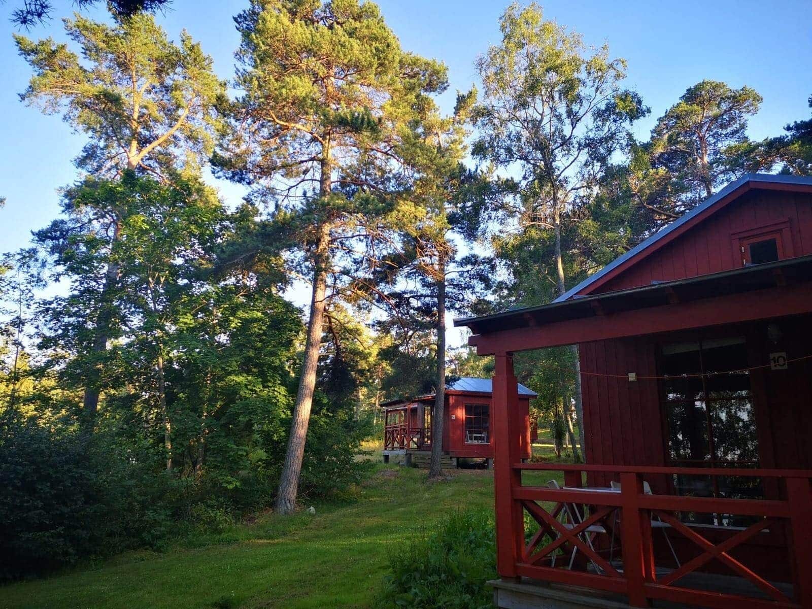 Ferienhütte (4-bäddar) | Blick auf den Garten