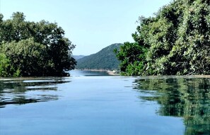 Vue depuis lâhĂ©bergement