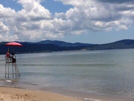 Private beach nearby