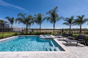 Pool - Modern Home near Disney with Private Pool, Media Room and WaterPark & Resort. (Reunion)