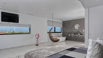 Grand-Penthouse | Laptopgeeigneter Arbeitsplatz, Verdunkelungsvorhänge