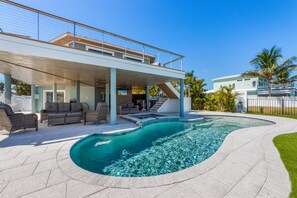 A heated pool