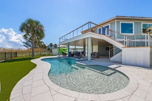A heated pool