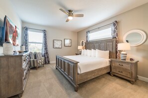 4 bedrooms, in-room safe, iron/ironing board, free WiFi