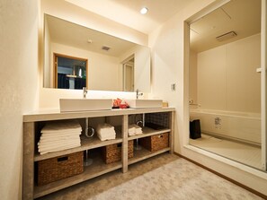 Hair dryer, towels