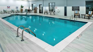 An indoor swimming pool with clear signage, including a lifeguard warning and no diving allowed. - Homewood Suites by Hilton Greensboro Wendover, NC (Greensboro)