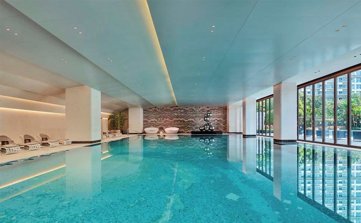 Indoor pool, seasonal outdoor pool, sun loungers