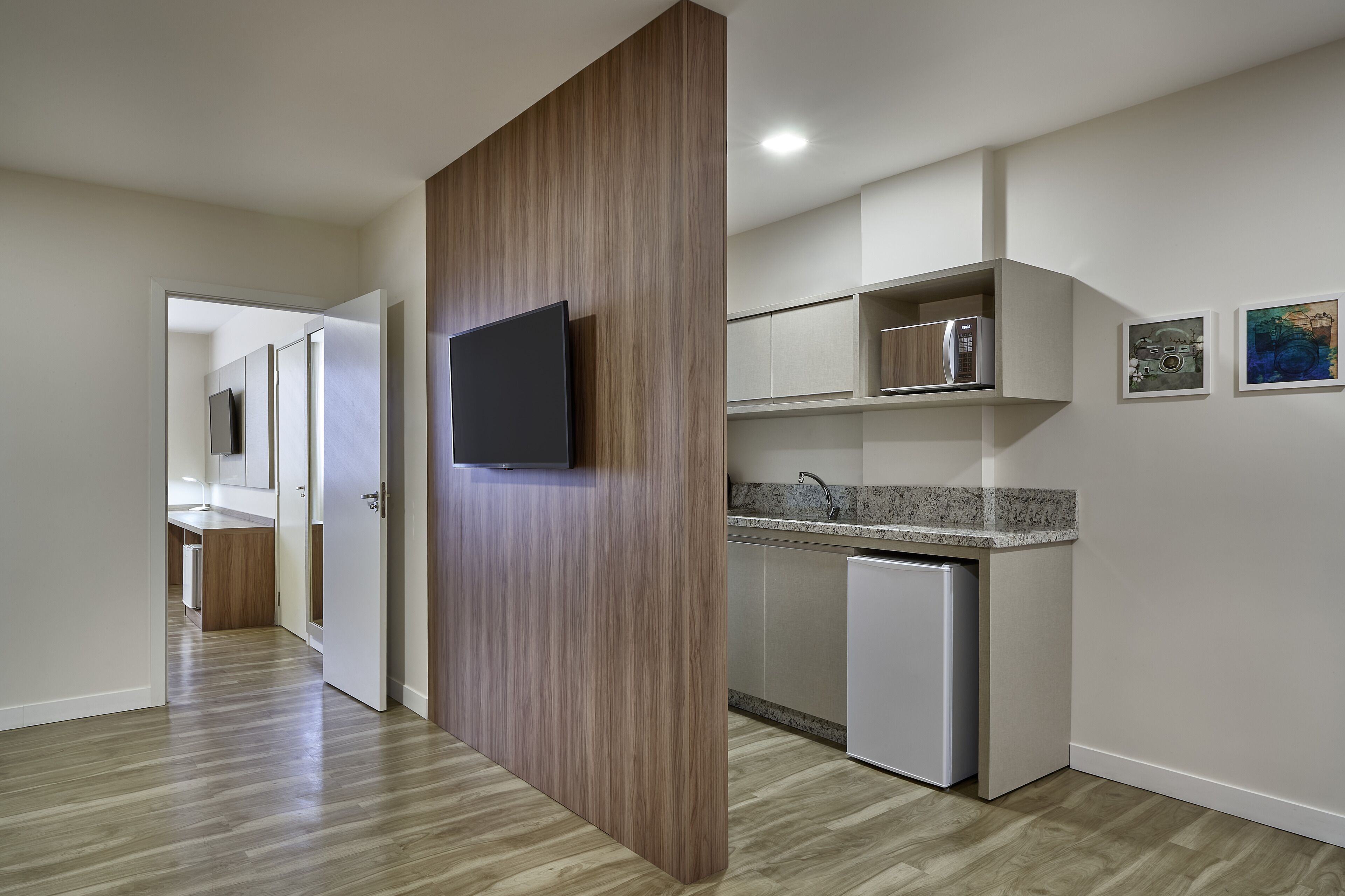 luxury studio suite, 1 king bed with sofa bed | private kitchen | high chair