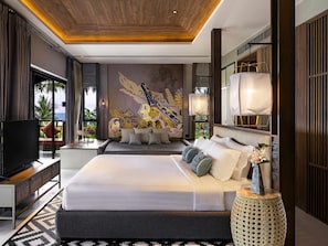 Deluxe-Suite, 1 King-Bett und Schlafsofa | Hochwertige Bettwaren, Minibar, individuell dekoriert