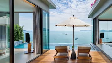 Villa, 2 Bedrooms, Sea View (24 hrs. butler service) | 1 bedroom, minibar, in-room safe, individually decorated