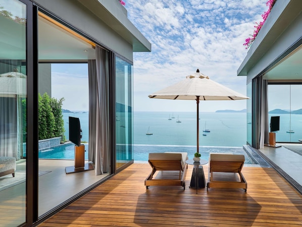 Villa, 2 Bedrooms, Sea View (24 hrs. butler service)