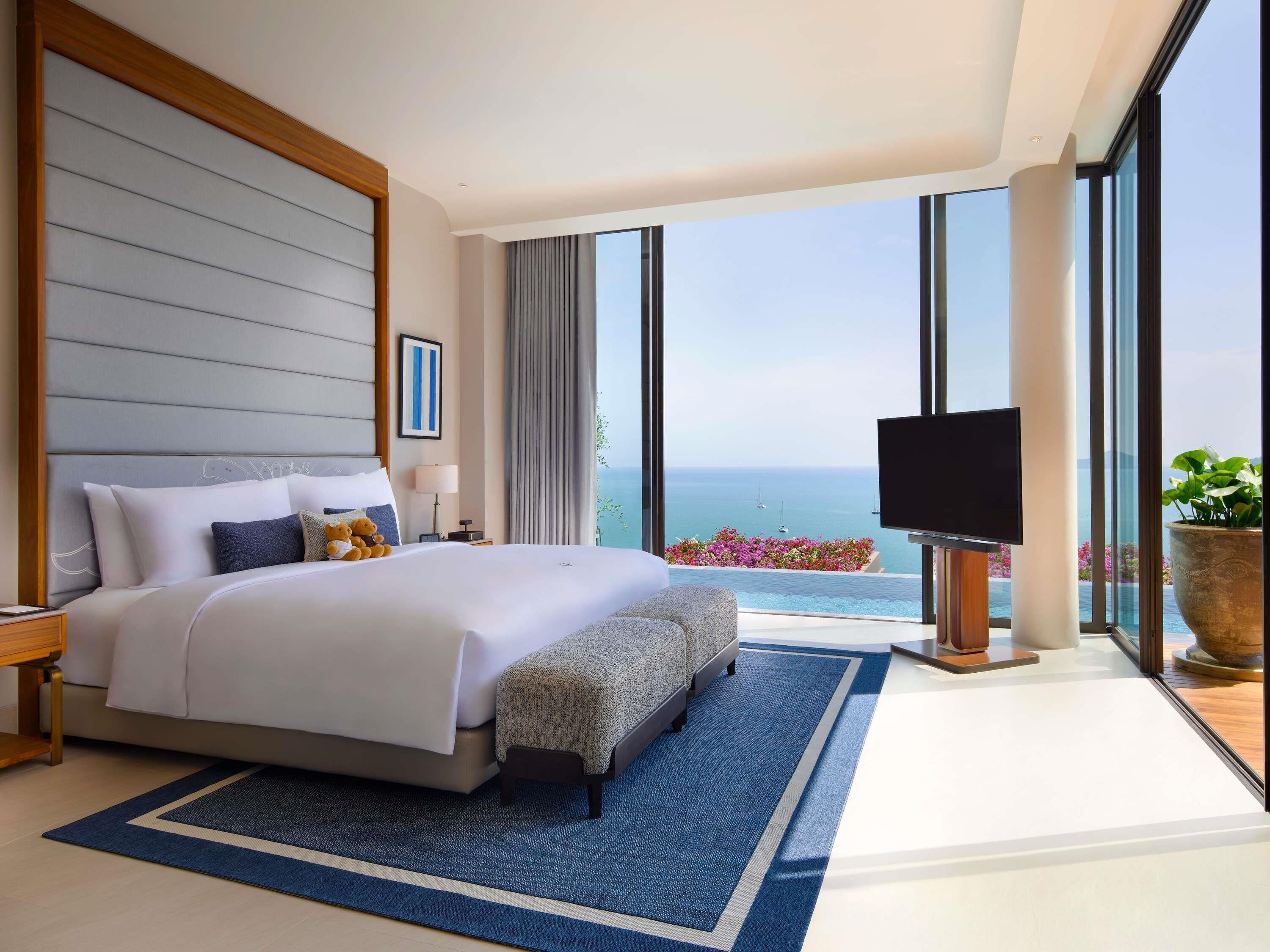 Villa Exécutive, 3 chambres, vue mer (24 hrs. butler service) | Minibar, coffres-forts dans les chambres, bureau