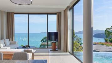 Villa, 2 chambres, vue mer (24 hrs. butler service) | Minibar, coffres-forts dans les chambres, décoration personnalisée