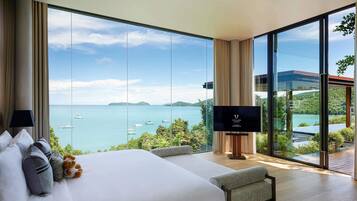 Presidential-villa - 4 soveværelser | 1 soveværelse, minibar, pengeskab på værelset, individuelt design