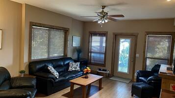 Televisión y chimenea