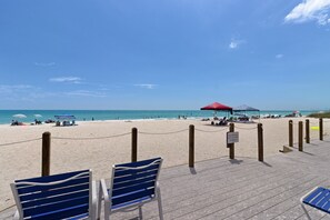 En la playa 
