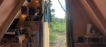 A-Frame glamping near Denali National Park