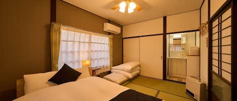 3 chambres, bureau, Wi-Fi gratuit, draps fournis