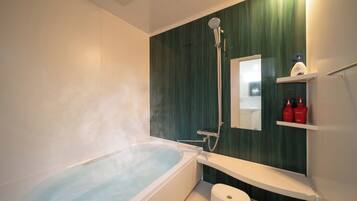 Hair dryer, towels