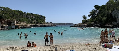 Beach nearby, sun-loungers