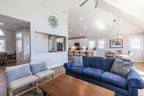 TV, fireplace, video games