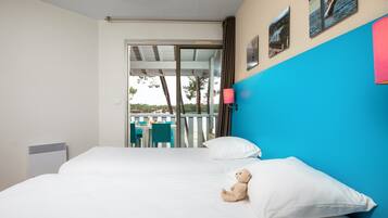 3 slaapkamers, een kluis op de kamer, gratis wifi, beddengoed