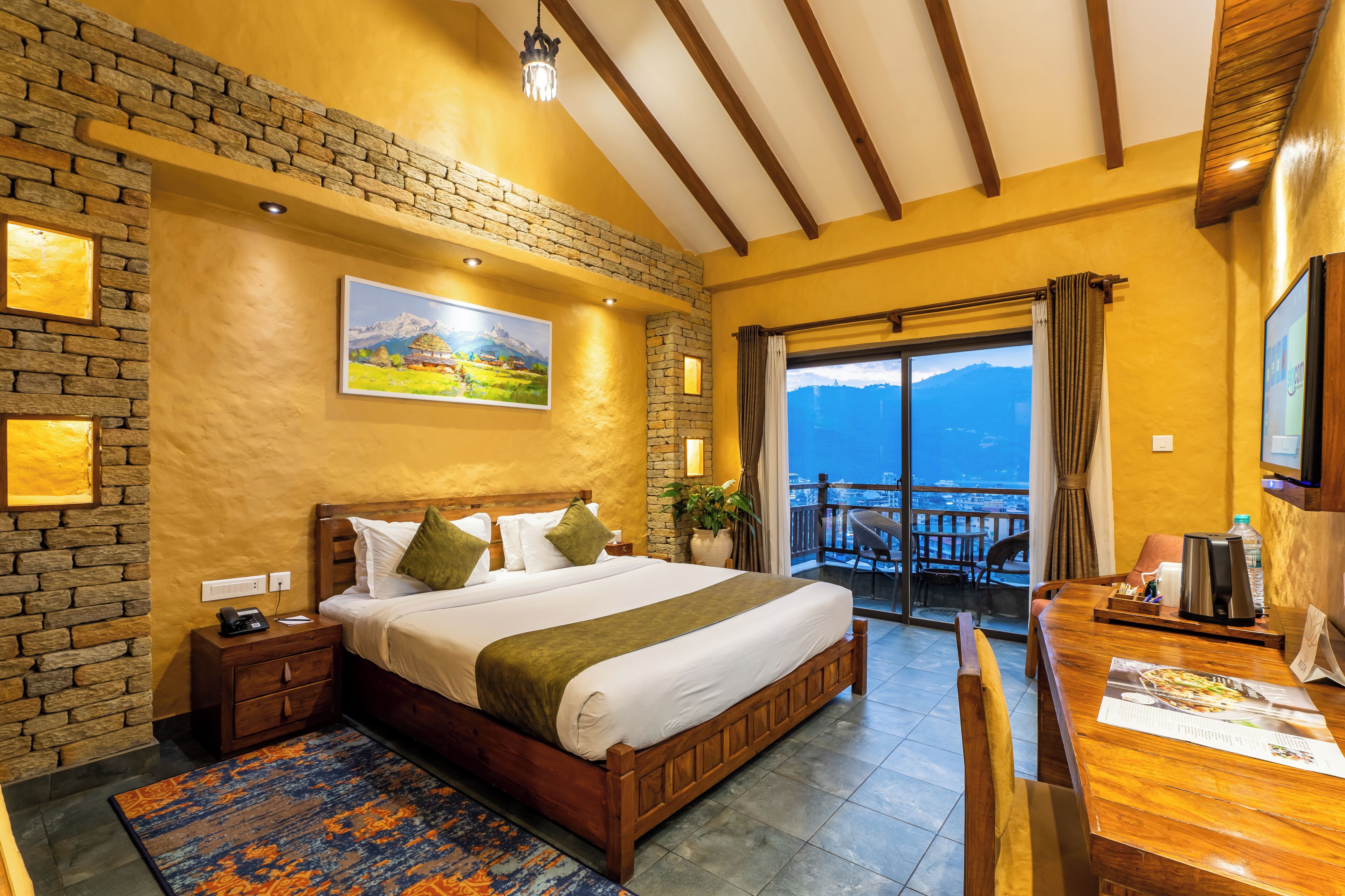 Habitació doble Deluxe | Roba de llit d'alta qualitat i matalassos d'escuma viscoelàstica 