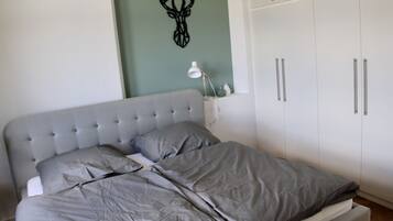 1 bedroom, iron/ironing board, travel crib, free WiFi