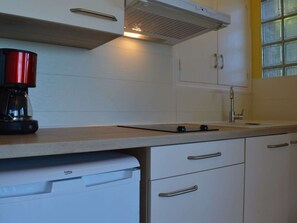 Fridge, microwave, coffee/tea maker
