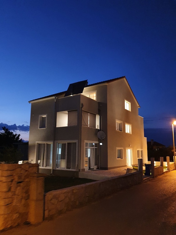 Front of property – evening/night