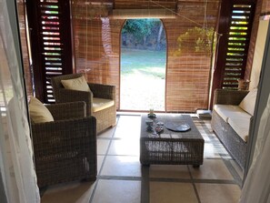 TV, DVD player, books