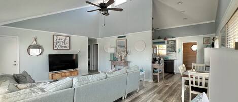 Smart TV, video games, DVD player, books