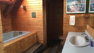Baignoire, baignoire Ă jets, sĂšche-cheveux, serviettes fournies