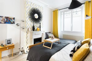 2 chambres, fer et planche Ă repasser, Wi-Fi gratuit, draps fournis
