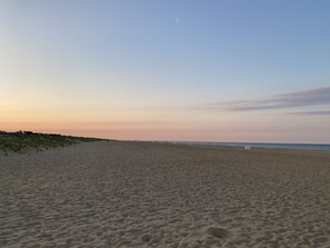 Beach nearby, sun-loungers