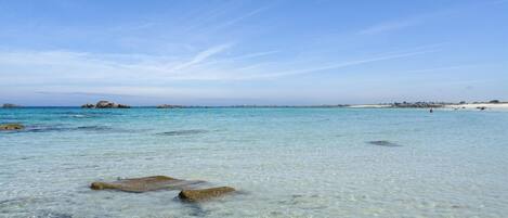 Nära stranden och fiske