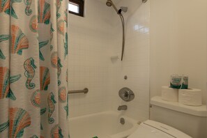 Hair dryer, towels
