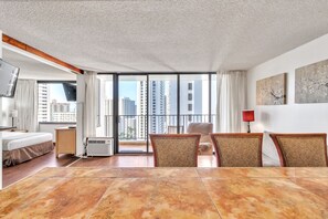 1 bedroom, iron/ironing board, travel crib, WiFi - 19th Floor Condo with Lanai & Sea Views - FREE Parking! by Koko Resort Vacation Rentals (Honolulu)