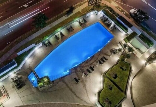 A heated pool