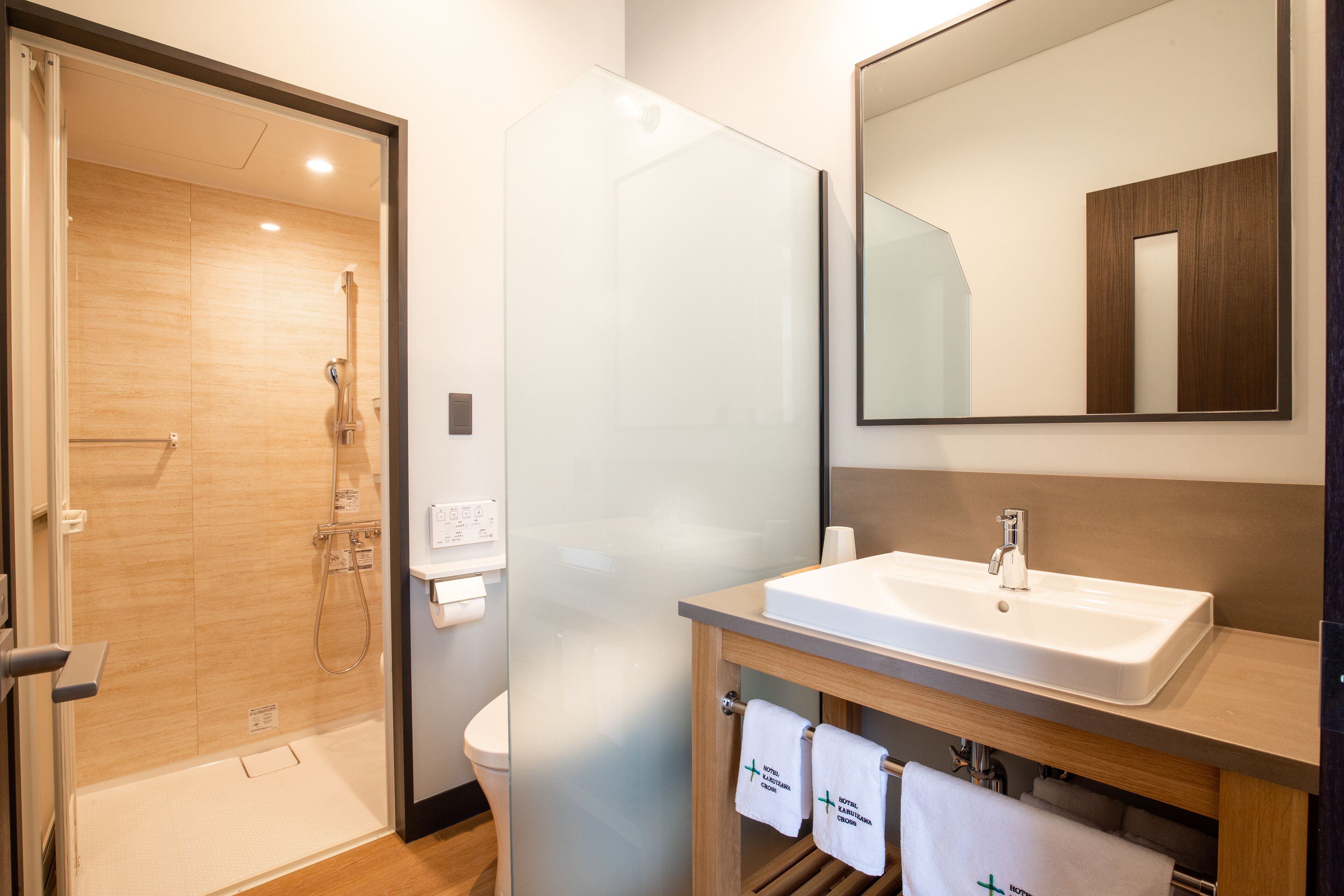 free toiletries, hair dryer, slippers, electronic bidet